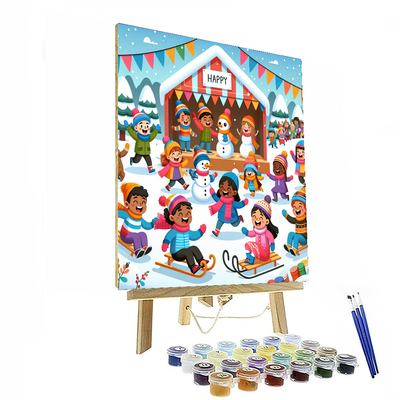 Winter Wonderland Festival Painting By Numbers Kit