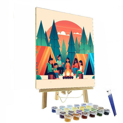 Happy Camper's Campfire Paint By Color