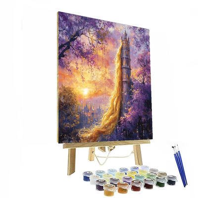 Rapunzel Golden Tresses - Disney Inspired Numbered Painting Kits