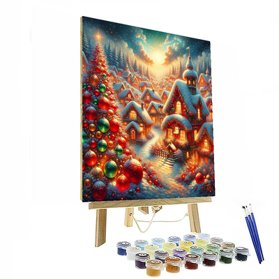 Christmas Magic Number Painting