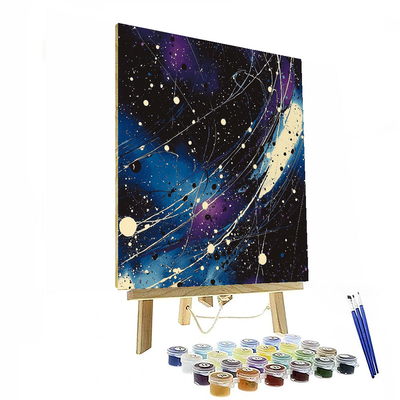 Jackson Pollock Inspired Stellar Odyssey  Numbered Painting Kits