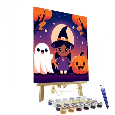 Fun Halloween Creatures Numbered Painting Kits