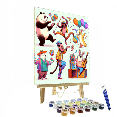 Silly Animal Shenanigans Paint By Numbers Kits