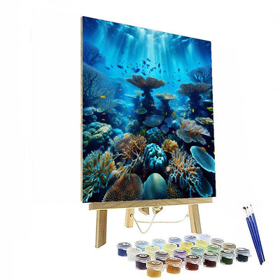 Vibrant Underwater Coral Paint By Numbers