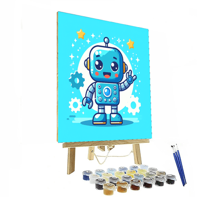 Funny Robot Painting Number Kit