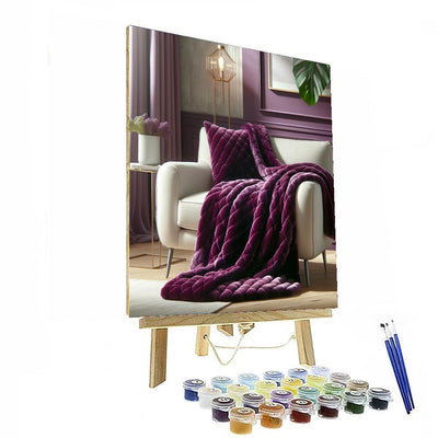 Violet Dreams Throw Paint By Numbers