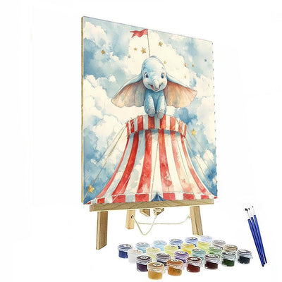 Dumbo's Big Top Circus Tent - Disney Inspired Paint By Numbers Art