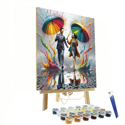 Colorful Rainy Day Paint By Number