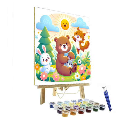 Cuddly Animal Pals Number Painting