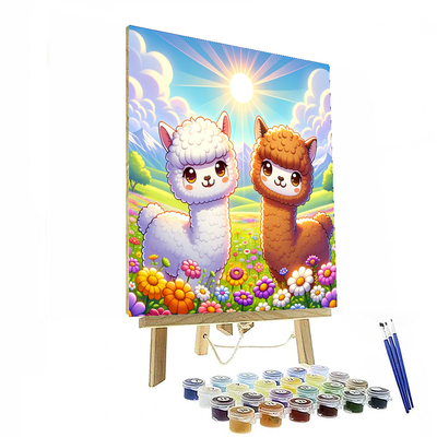 Artful Alpacas Paint By Numbers Art