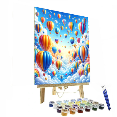 Joyful Balloon Fiesta DIY Paint By Numbers