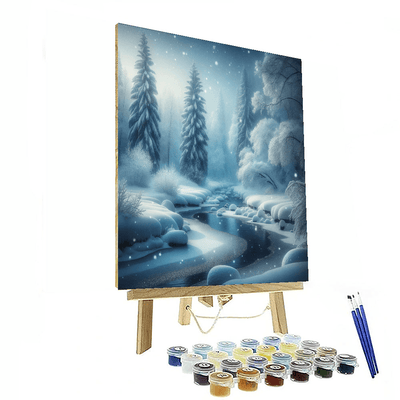 Ethereal Winter Landscape Paint By Numbers Art