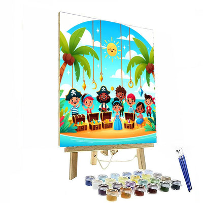 Exciting Treasure Island DIY Paint By Numbers