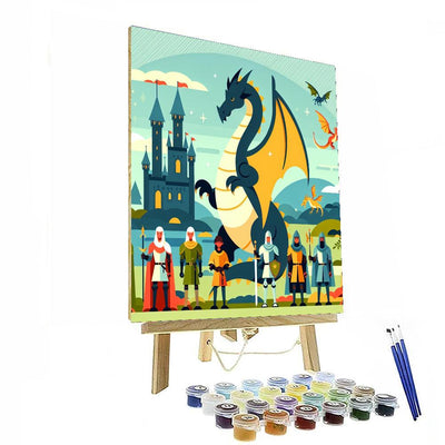 Dragon's Kingdom Paint By Numbers Art