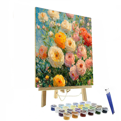 Claude Monet Inspired Blossoming Serenity  Numbered Painting Kits