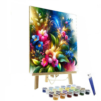 Floral Harmony Wall Display Painting By Numbers Kit