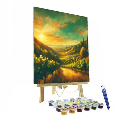 Wine Vineyard Escape Painting By Numbers Kit