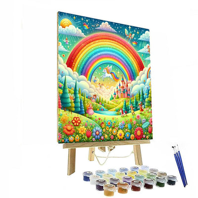 Vibrant Rainbow Adventure DIY Paint By Numbers