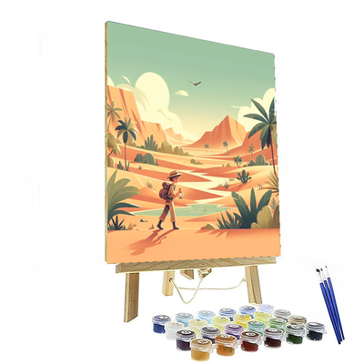 Desert Oasis Exploration Paint By Number