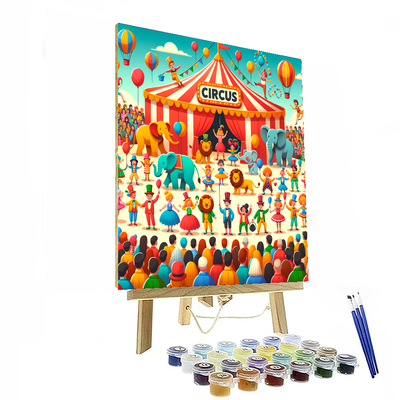 Colorful Circus Adventure Painting By Numbers Kit