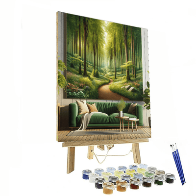 Dreamy Woodland Pathway Painting By Numbers Kit