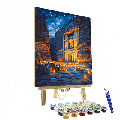 Petra By Night - Petra Paint By Numbers Kits