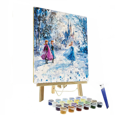 Frozen Magical Ice Kingdom - Disney Inspired Numbered Painting Kits