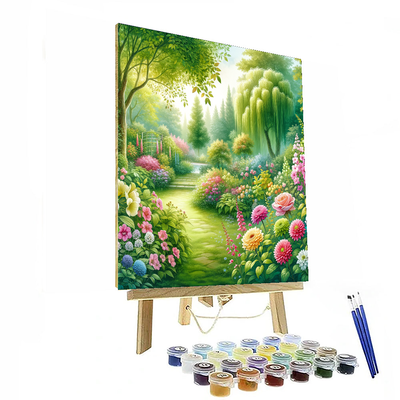 Peaceful Garden Haven Number Painting