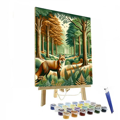 Forest Fox Harmony Paint By Number