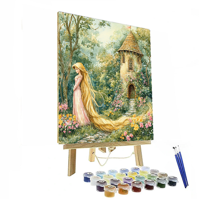 Rapunzel's Tower Enchantment - Disney Inspired Number Painting