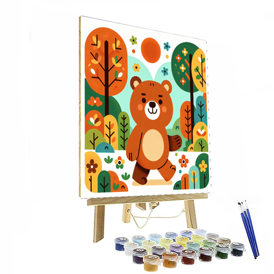 Adventurous Little Bear Paint By Numbers