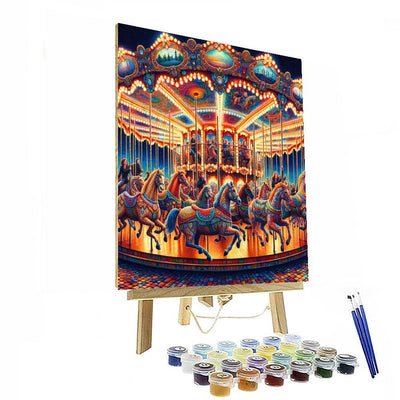 Whimsical Carousel Journey Paint By Numbers