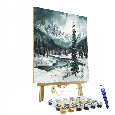 Ansel Adams Inspired Wilderness Majesty  Paint By Color