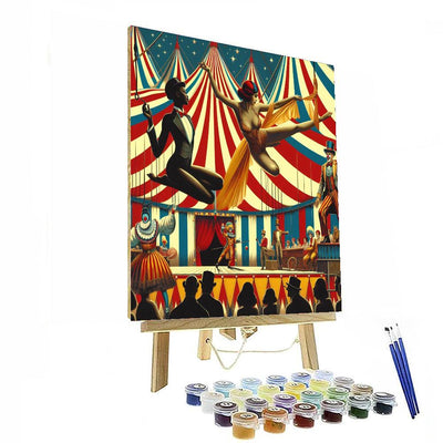 Vintage Circus Excitement Paint By Number