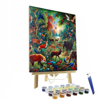 Vivid Wildlife Symphony Paint By Numbers