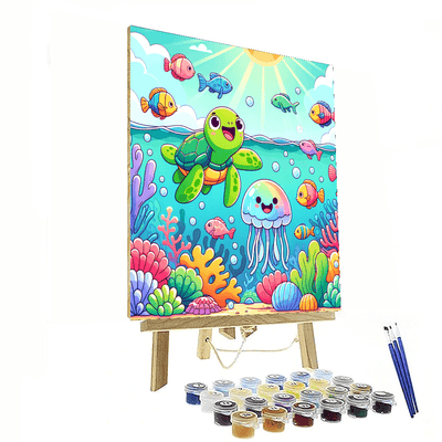 Oceanic Friends Painting Number Kit