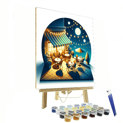 Starry Night Café DIY Paint By Numbers