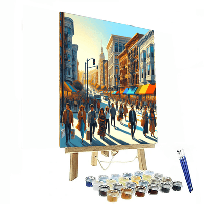 Charming Urban Streets Painting Number Kit