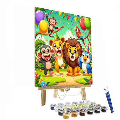 Jolly Jungle Animals Paint By Number