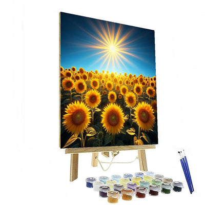 Sunflower Field Dreams Painting By Numbers Kit