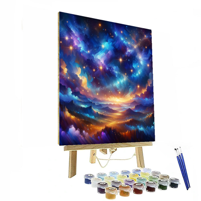 Dreamy Starry Nightscape Paint By Color