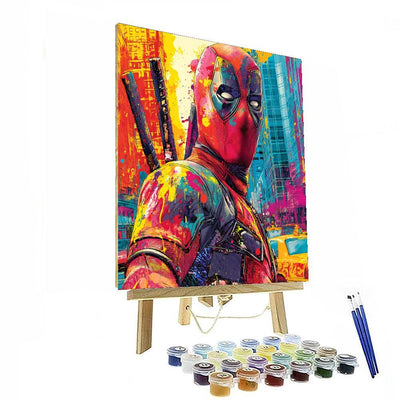 Ryan Reynolds: The Hilarity Of Deadpool Unleashed Painting By Numbers Kit