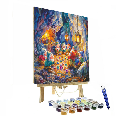 The Seven Dwarfs' Gem Mine - Disney Inspired Numbered Painting Kits