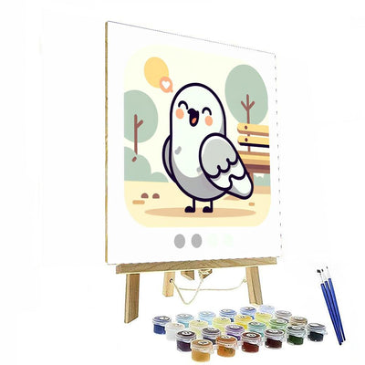 Joyful Pigeon Painting By Numbers Kit