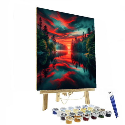 Tranquil Lake Reflection Paint By Numbers Kits