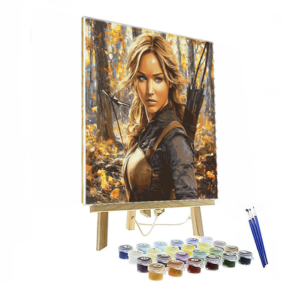 Jennifer Lawrence: The Fearless Journey Of Katniss Everdeen Paint By Numbers