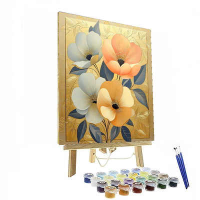 Tamara De Lempicka Inspired Deco Floral Fantasy  Paint By Number