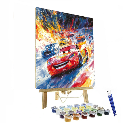 Cars Race Day Adventure - Disney Inspired Numbered Painting Kits