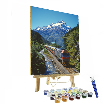 Tranzalpine Railway - Christchurch To Greymouth Paint By Numbers Kits