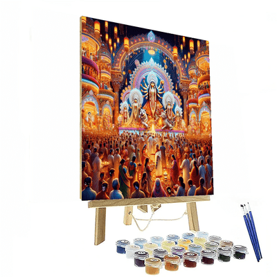 Durga Puja - India Paint By Numbers Art